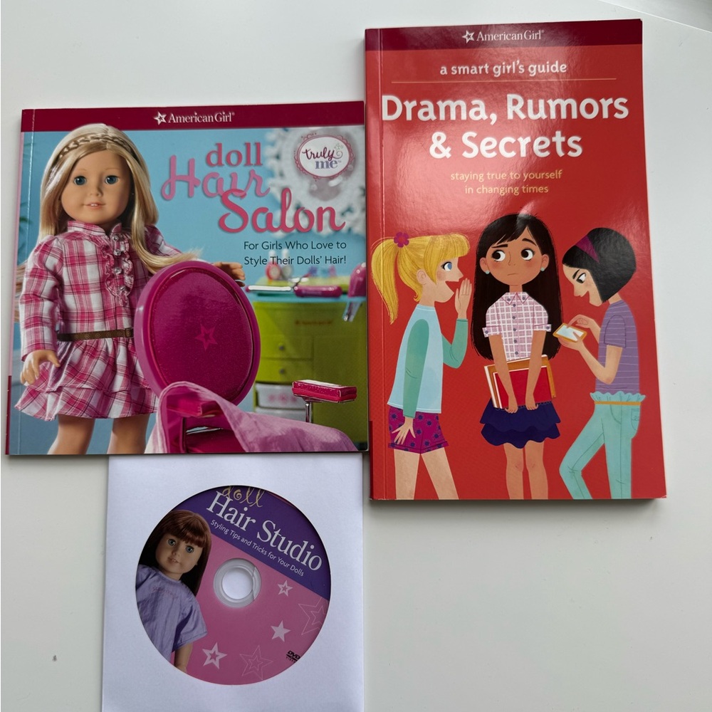 American Girl Doll Hair Salon and Drama Books Set - Picture 1 of 6